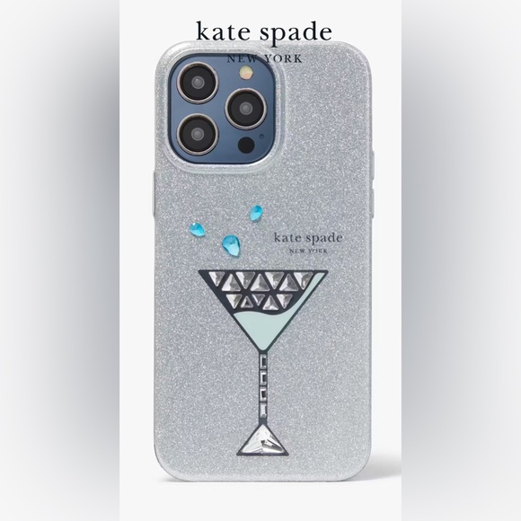 kate spade Other - Kate Spade iPhone 14 Pro Max shaken not stirred martini glass flexible case NEW